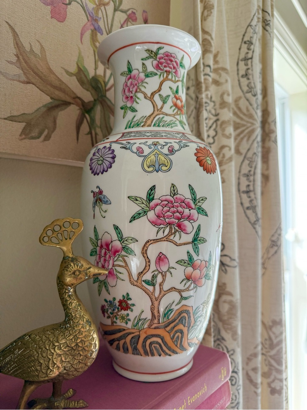 Vintage Rose Famille Vase